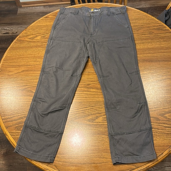 Carhartt Relaxed Straight Rigby Double-Front Canvas Dungaree Work Pants 
102802 - Picture 2 of 11